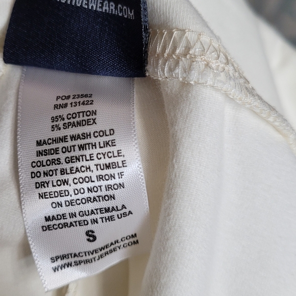 SPIRIT athletic shorts Ecru size Small NWOT - Picture 5 of 10